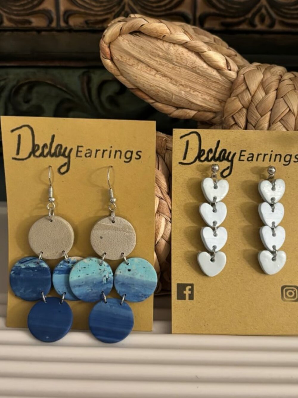 Set of 2 Polymer Clay Earrings
